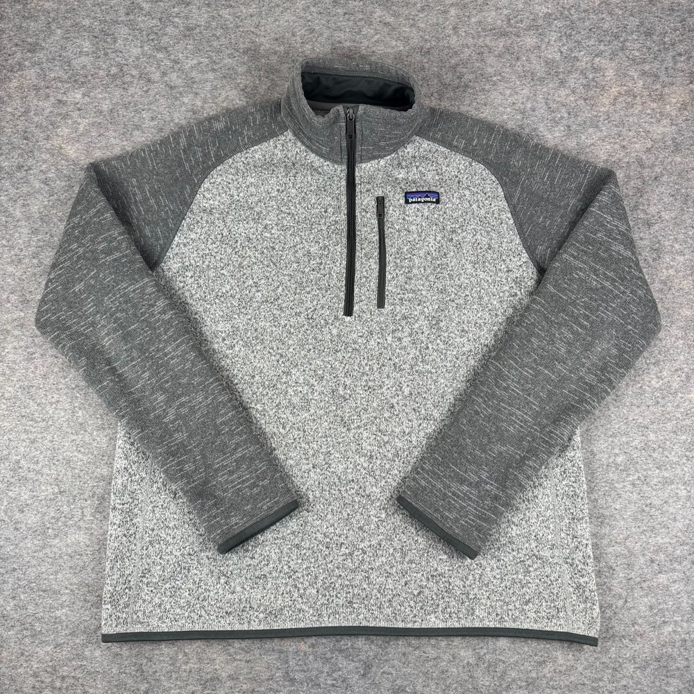 Patagonia Better Sweater 1/4 Zip Fleece Pullover Gray 25522 Mens Large L